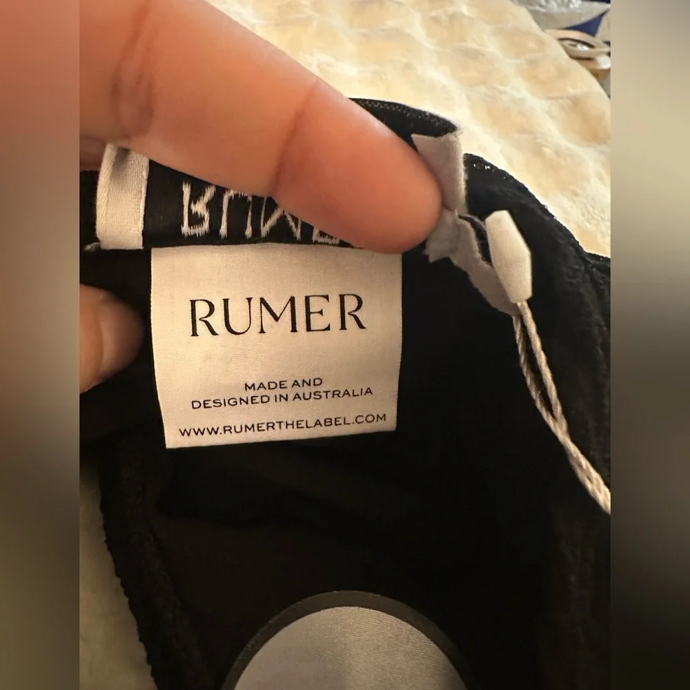 Rumer the label. Cassidy High waist bikini bottoms‎ black